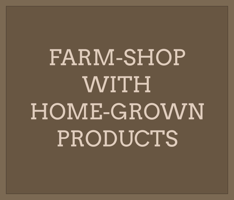 Farm-shop with home-grown products